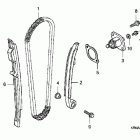 CRF250R Цепь,натяжитель
