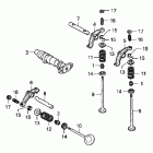 SHADOW RS VT750RS Распредвал и клапана передние