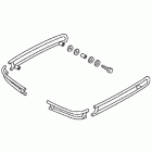 GOLD WING  GL1800 Saddlebag rail set (chrome)