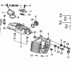 SABRE VT1300CS Крышка головки заднего цилиндра