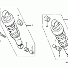 SHADOW PHANTOM VT750C2B Задний амортизатор