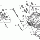 SHADOW RS VT750RS Передняя головка цилиндров