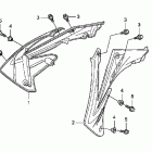 CRF250R Облицовка радиатора