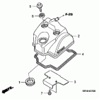 CRF250R Крышка головки цилиндров