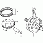 CRF250R Коленвал,поршни