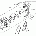 SHADOW PHANTOM VT750C2B Front brake caliper (vt750c2f / c2b)