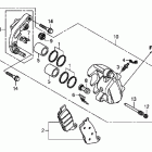 STATELINE  VT1300CR Front brake caliper (vt1300cr / vt1300ct)
