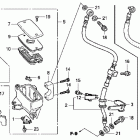 SHADOW PHANTOM VT750C2B Front brake master cylinder (vt750c2f / c2b)