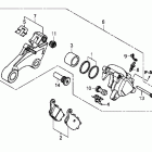 STATELINE  VT1300CR Rear brake caliper (vt1300cr / vt1300ct)