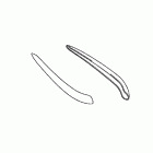 GOLD WING  GL1800 Side fairing accents (chrome)