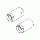 GOLD WING  GL1800 Chrome exhaust tips (w / gl logo)