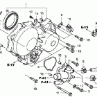 NSA700A Крышка левая водяного насоса