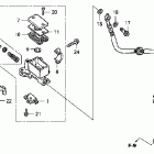 CRF230L Главный тормозной цилиндр - передний