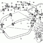GL1800 Патрубки охлаждения