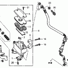 VTX1300T Главный тормозной цилиндр - передний