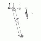 CRF150F Подножка