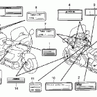 GL1800 Наклейки предупреждения