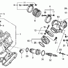 VTX1300C Головка цилиндров передняя