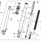 CRF150RB Передняя вилка