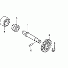CRF450R Масляный насос