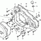 CRF250X Крышка картера правая