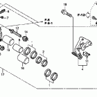 ST1300A Right front brake caliper ('08)