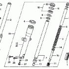 VTX1300T Передняя вилка