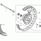 CRF100F Переднее колесо