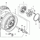 VTX1300C Заднее колесо