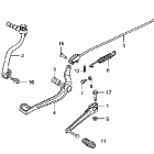 CRF100F Педали