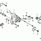 VTX1300T Масляный насос и фильтр