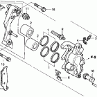 CRF150F Передний тормозной суппорт