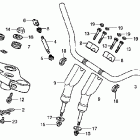 VT750C2F Руль и панель переднего номера