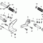 VT750C Подножки