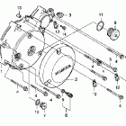 VT750C2F Крышка картера левая