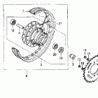 CRF70F Заднее колесо