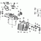 VTX1300T Крышка головки заднего цилиндра