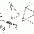 CRF450R Подножки -подставка