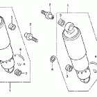 VTX1300T Задний амортизатор