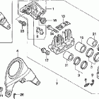VFR800A Задний суппорт тормозной