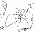 VT750C2F Рулевые рычаги , переключатели и тросы