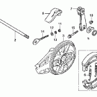 CRF100F Задний тормоз