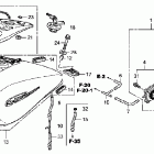 VTX1300T Топливный бак