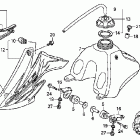 CRF70F Топливный бак