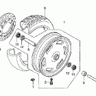 VTX1300T Переднее колесо