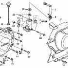 VTX1300T Крышка картера левая