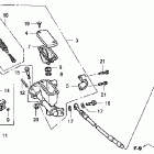 CRF450X Главный тормозной цилиндр - передний