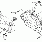 VT750C Крышка картера правая