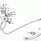 CRF70F Рычаги ,переключатели ,троса