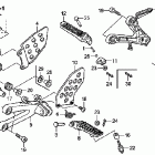 CBR600RA Подножки